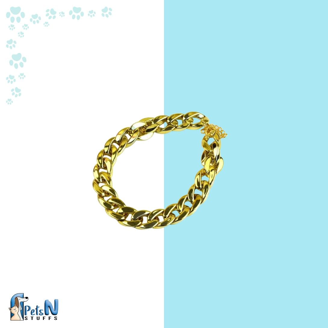 Plastic Gold Dog Collar