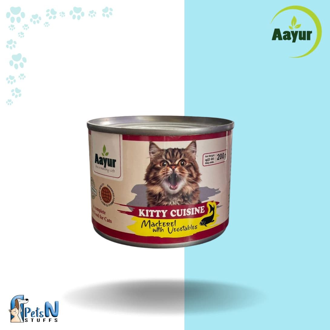 Aayur Kitty Mackerel with Vegetables Cat Wet Food 200g