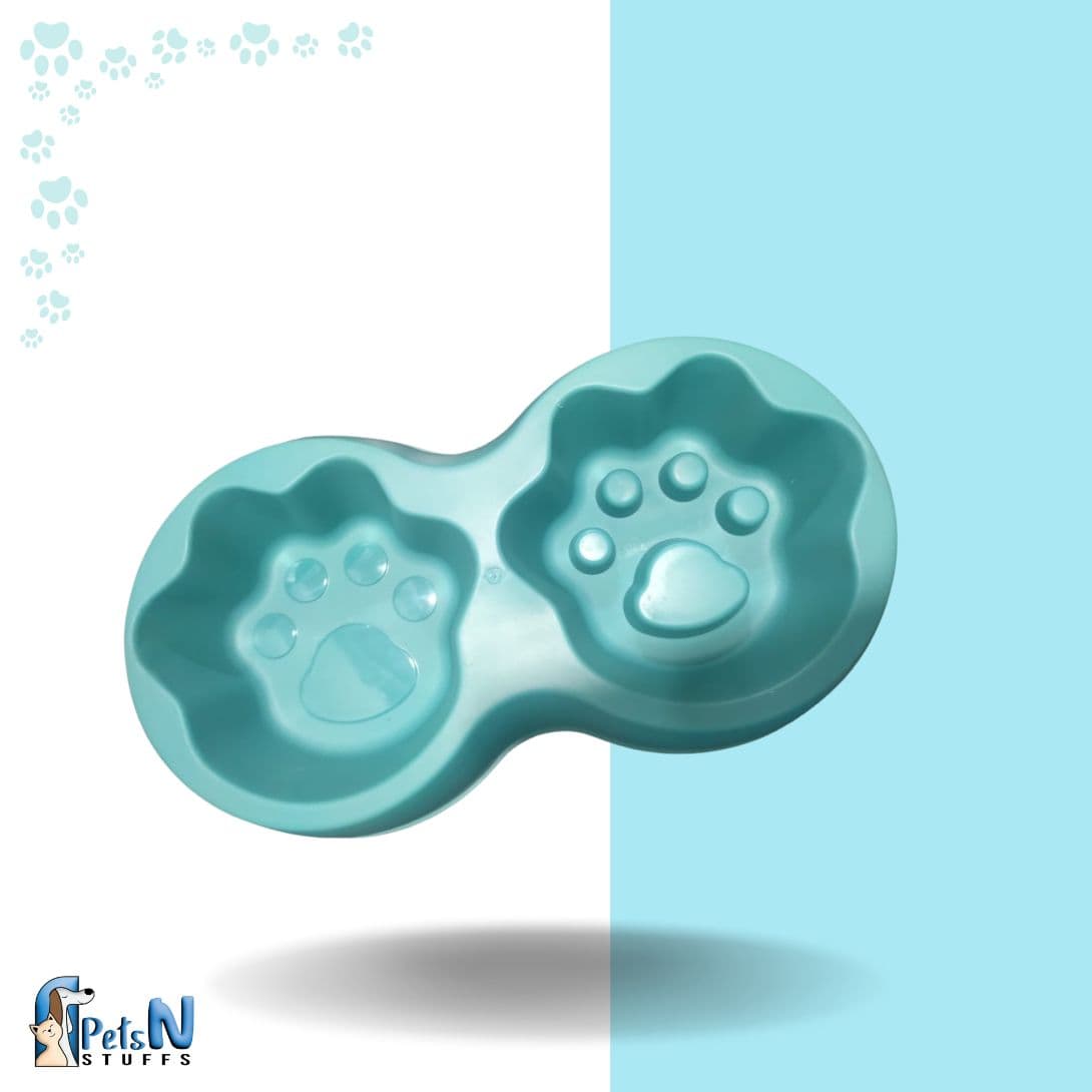 Double Food Bowl for Cats & Dogs