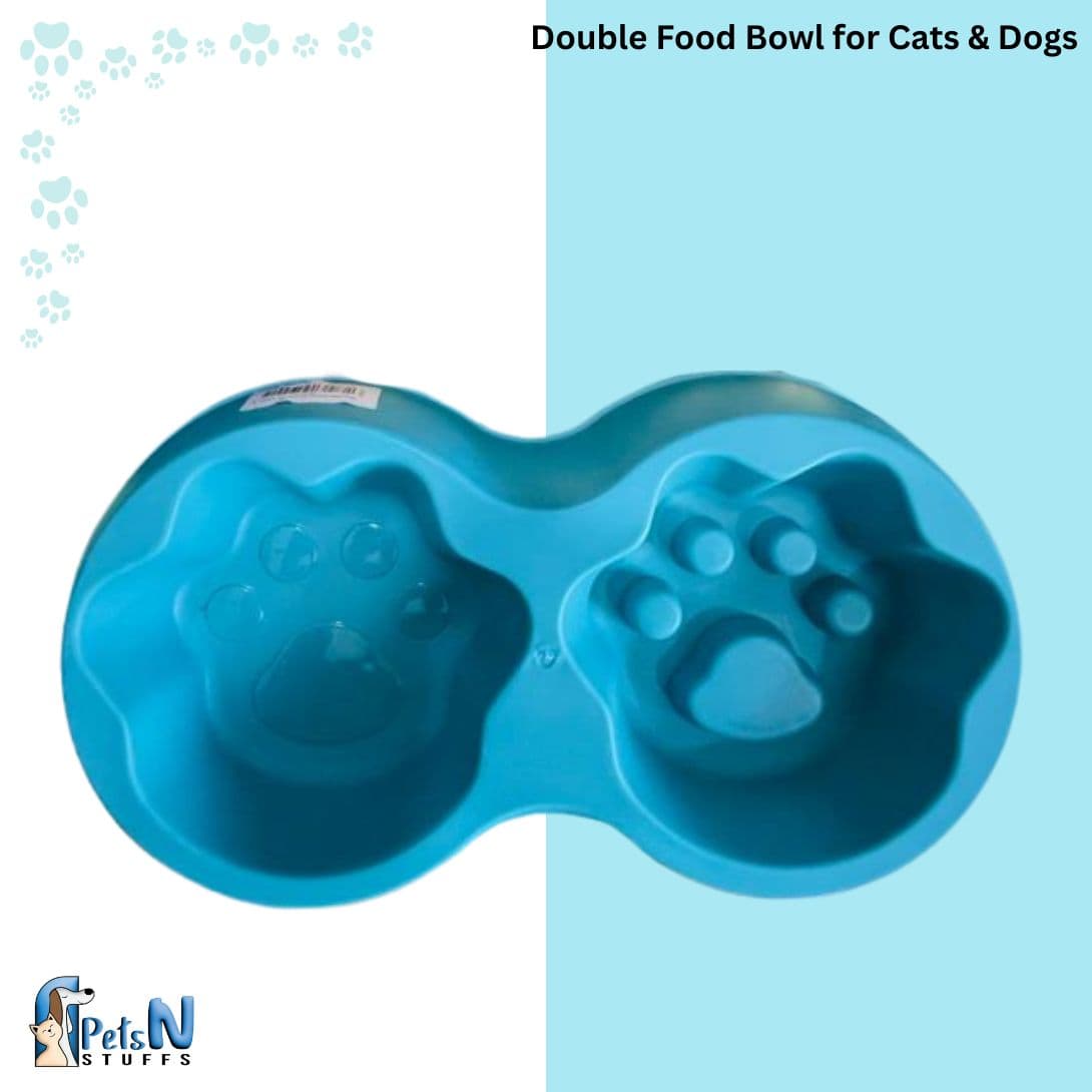 Double Food Bowl for Cats & Dogs