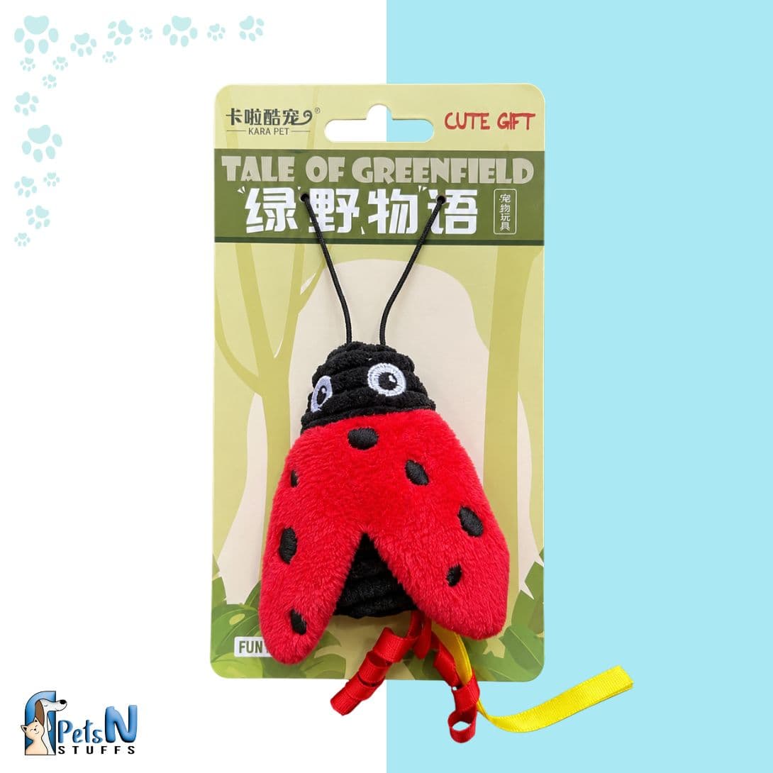 Kara Pet Ladybug Shape Catnip Toy