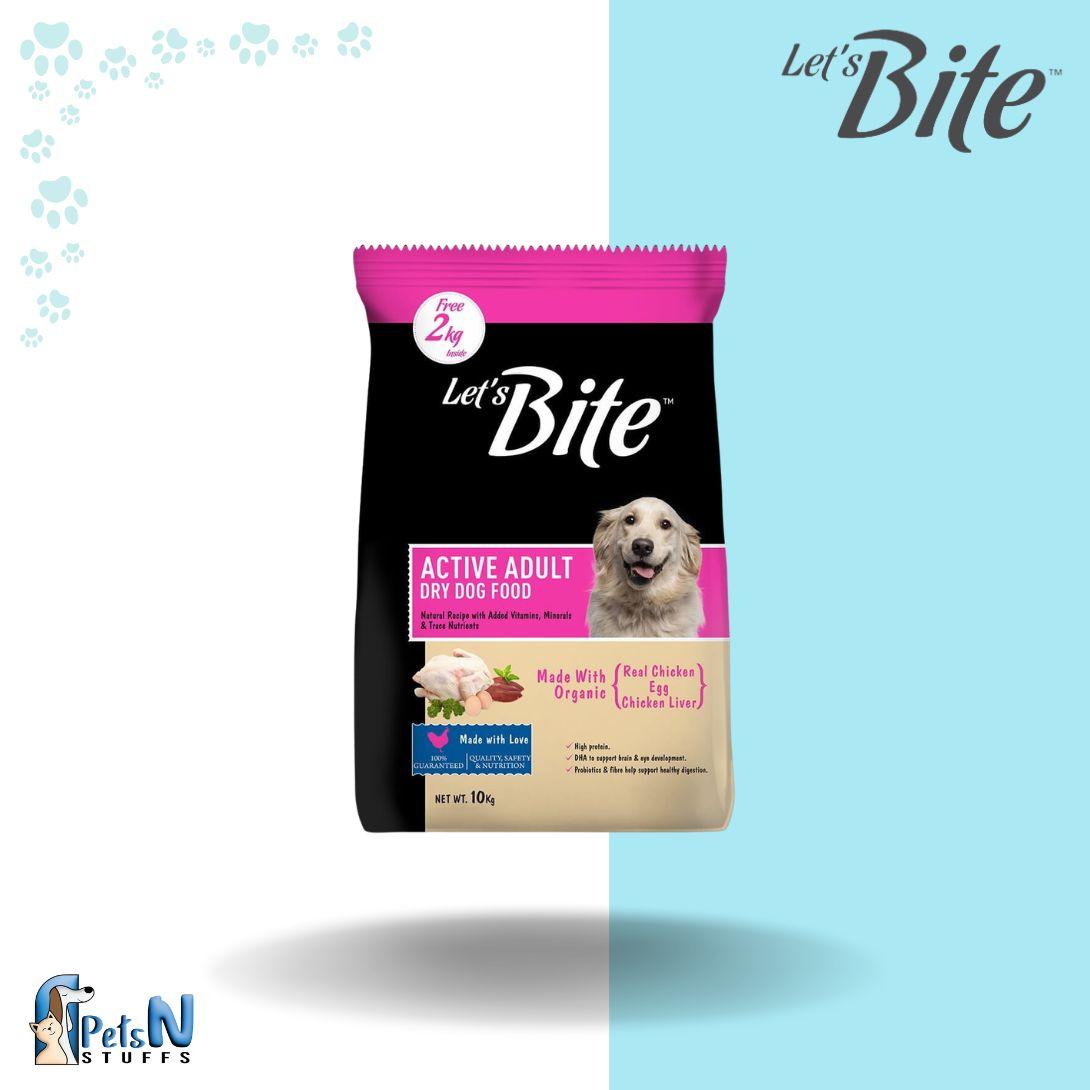 Lets Bite Active Adult Dog Dry Food 1.2kg