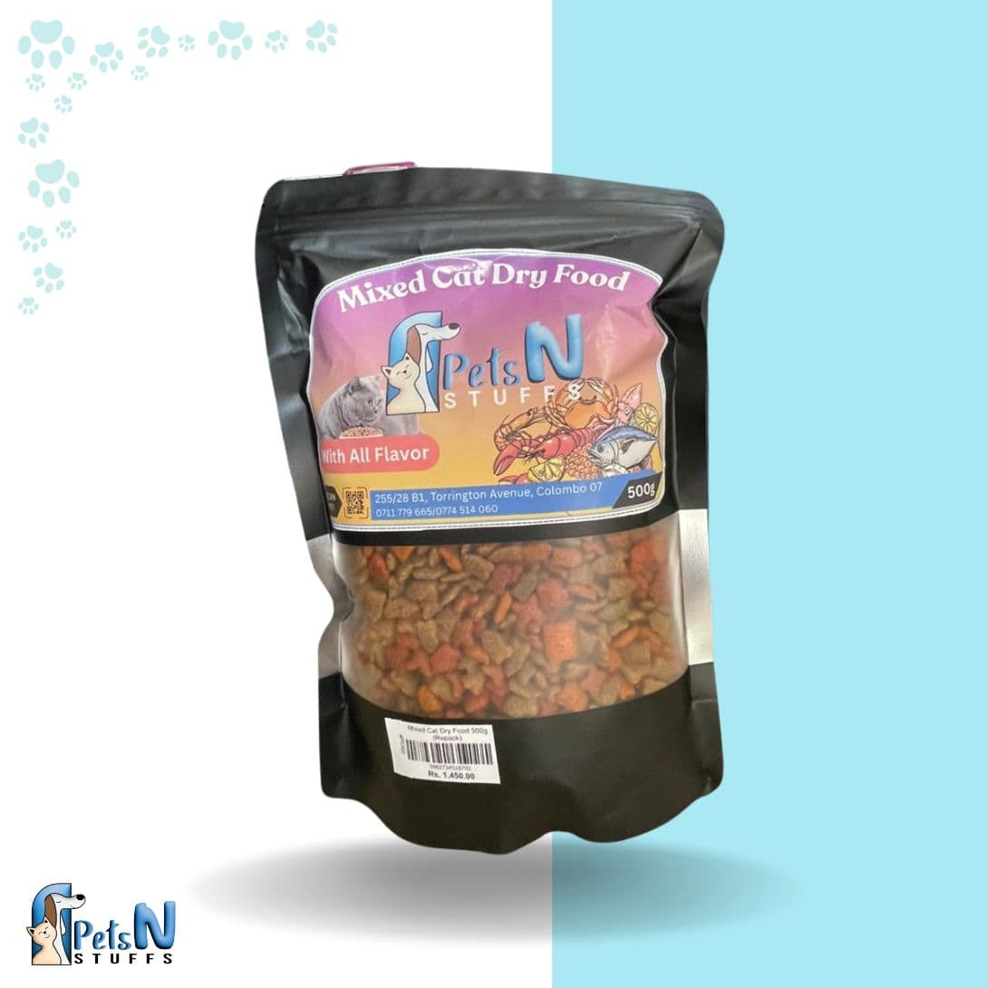 MIxed Cat Dry Food 500g (Repack)