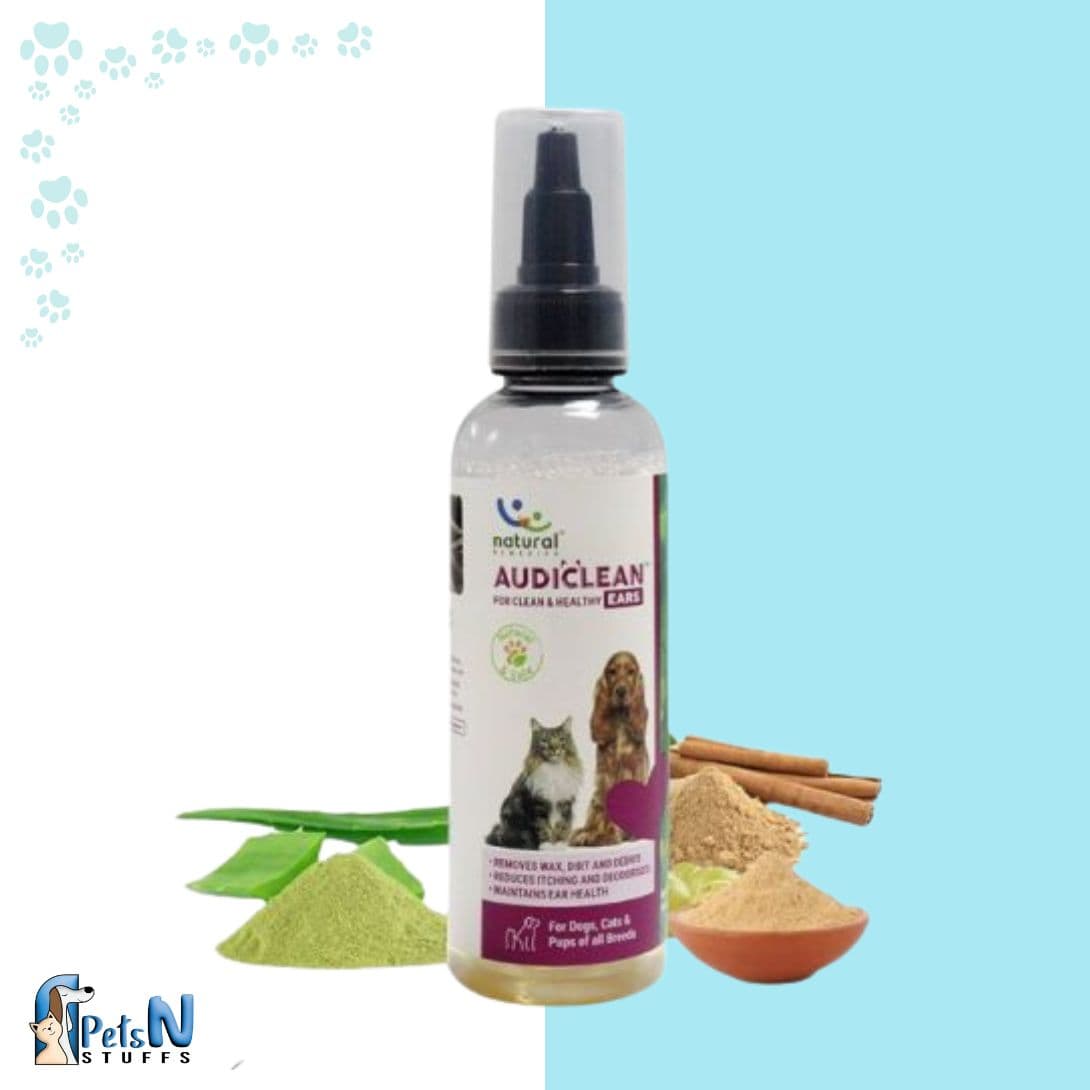 Natural Remedies AUDICLEAN - Ear Cleaner for Dogs & Cats 90ml