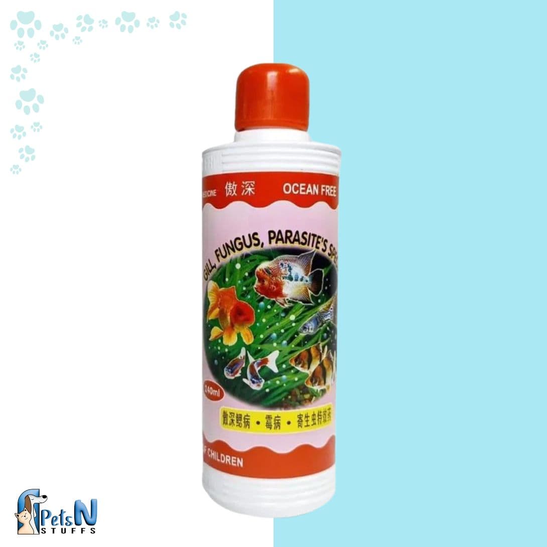 Ocean Free Gill Fungus Parasites Special Aquarium Medicine 240ml