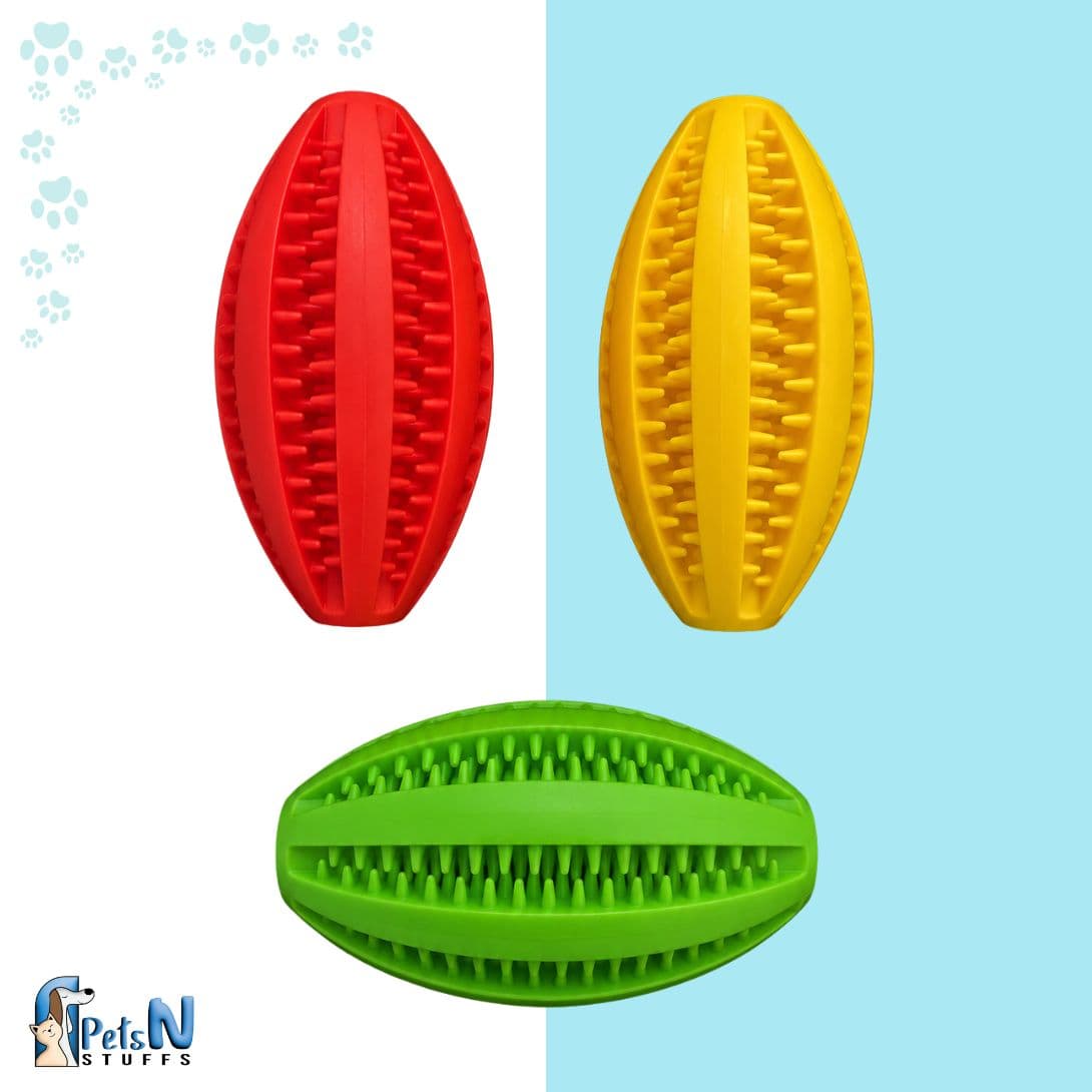 Oval Shape Rubber Dental Toy for Dogs