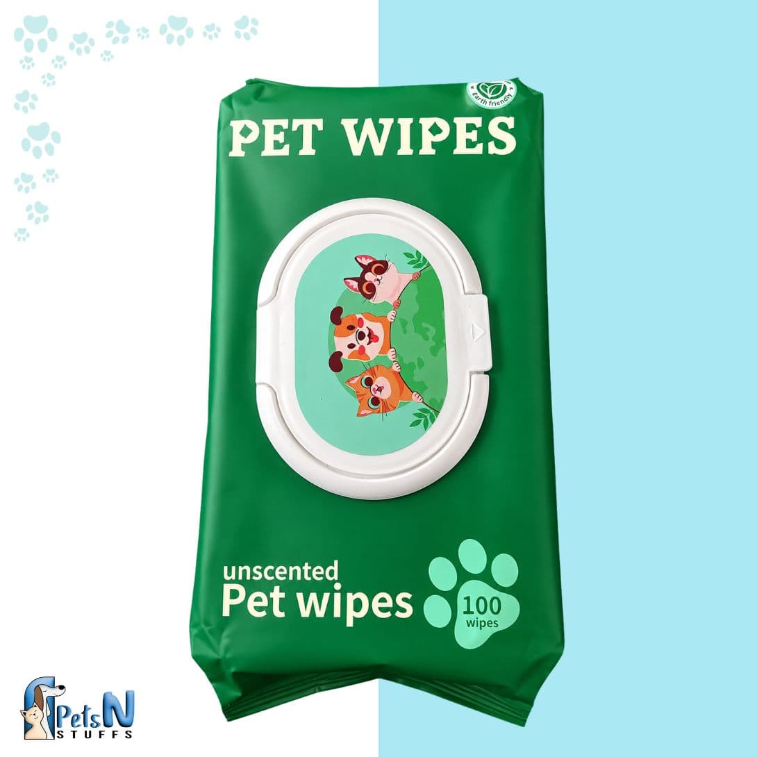 Pet Wet Wipes for Cat and Dogs - Unscented