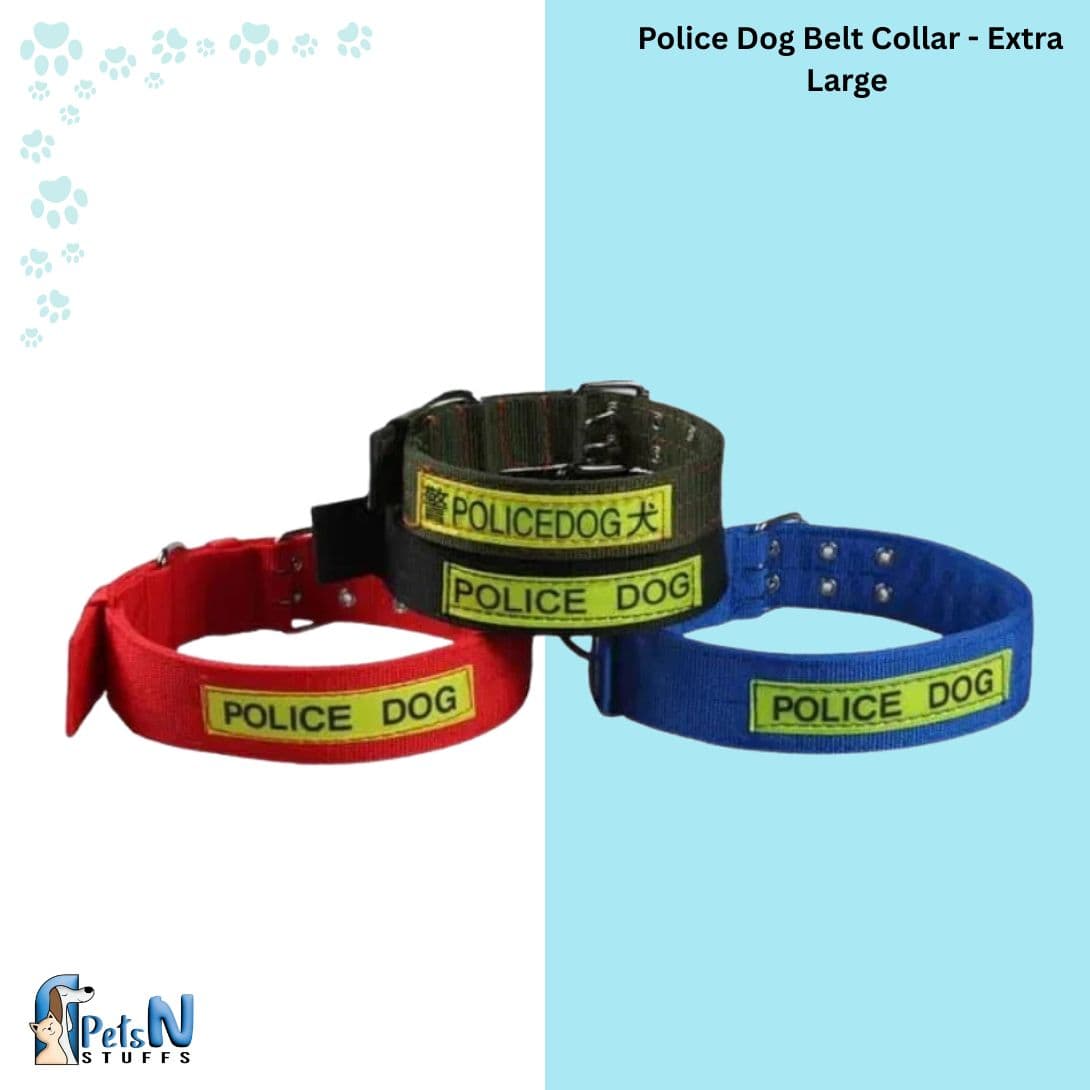 Police Dog Belt Collar