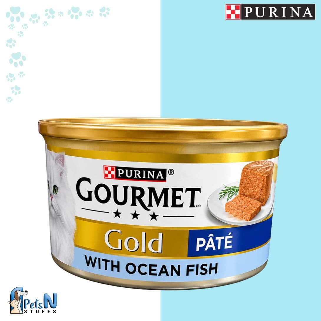 Purina GOURMET Gold Pate Ocean Fish Cat Wet Food Tin 85g