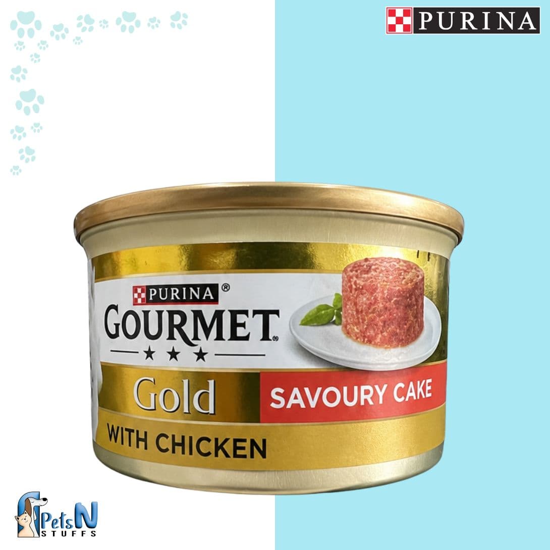 Purina GOURMET Gold Savoury Cake Chicken Cat Wet Food Tin 85g