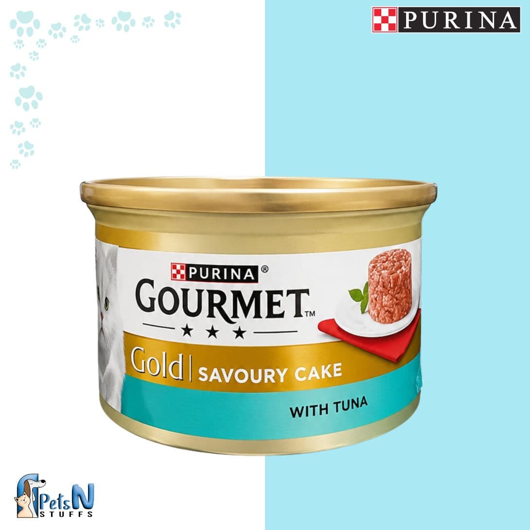 Purina GOURMET Gold Savoury Cake Tuna Cat Wet Food Tin 85g