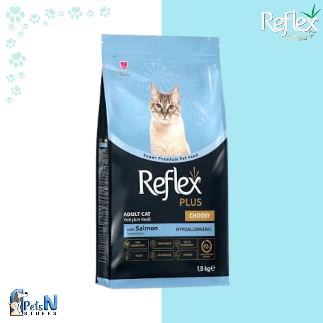Reflex Choosy with Salmon Adult Cat Dry Food 1.5kg